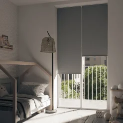 Store enrouleur occultant sans perçage Boreas 2 gris béton l.90 x H.240cm Goodhome