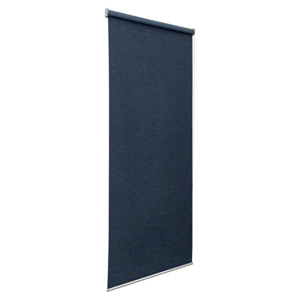Store enrouleur occultant sans perçage Iwerne bleu marine l.45 x H.140cm Goodhome