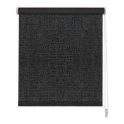 Store enrouleur occultant Ancona effet tweed gris anthracite l.120 x H.190cm Madeco