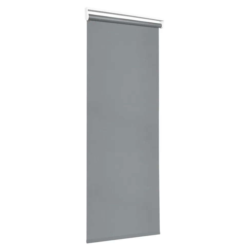 Store enrouleur occultant sans perçage Boreas 2 gris béton l.75 x H.240cm Goodhome