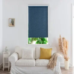 Store enrouleur occultant sans perçage Novan bleu saphir l.90 x H.180cm Goodhome