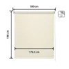 Store Enrouleur Occultant Blackout - Easydeco - Beige - 180 x 190 cm