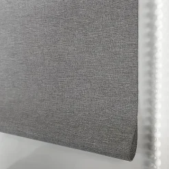 Store enrouleur occultant gris anthracite tissu double face l.60 x H.190cm Madeco