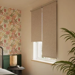Store enrouleur occultant sans perçage Novan taupe l.60 x H.180cm Goodhome