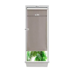 Store enrouleur occultant sans perçage Novan taupe l.60 x H.180cm Goodhome