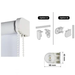 Store Enrouleur Occultant Blanc 160 x 250 cm