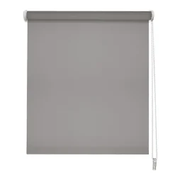 Store enrouleur occultant gris revers alu l.120cm x H.190cm Madeco