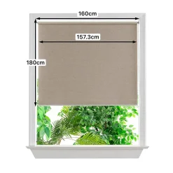 Store enrouleur occultant sans perçage Iwerne beige l.160 x H.180cm Goodhome