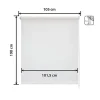 Store Enrouleur Occultant Blackout - Easydeco - Blanc - 105 x 190 cm