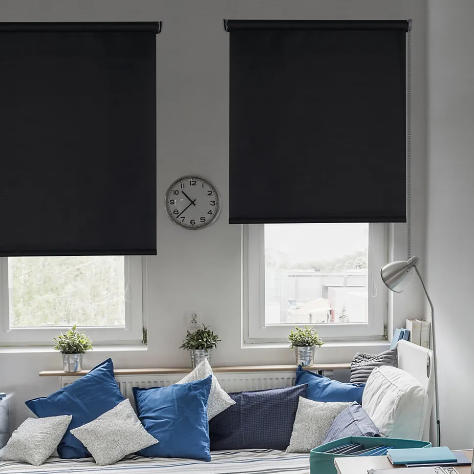 Store Enrouleur Occultant Noir 160 x 180 cm