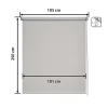 Store Enrouleur Screen - Gris - Easydeco - 105 x 250 cm