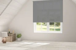 Store Enrouleur Screen Degré d'ouverture 10% Gris Perle 180 X 190cm , Viewtex
