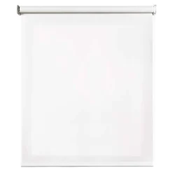 Store enrouleur screen premium en tissu technique, alu, tube renforcé 38 mm, haute qualité Blanc 60x250 cm