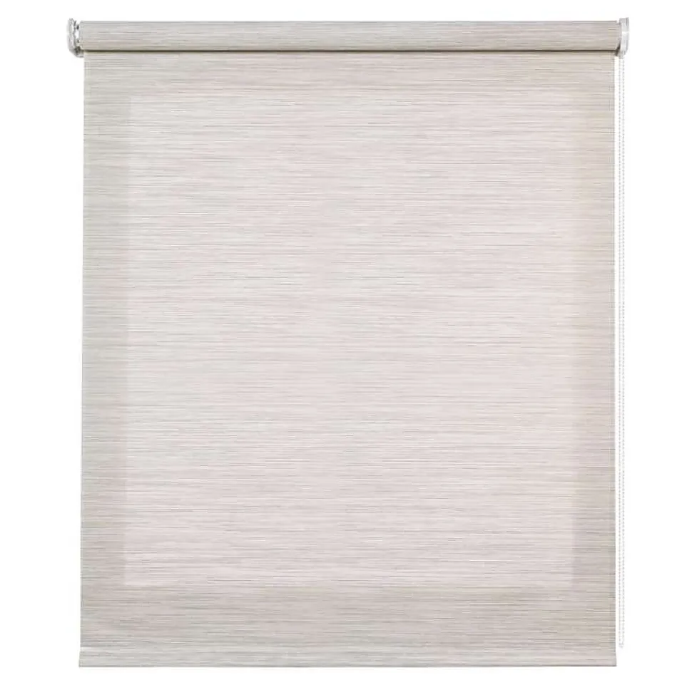 Store enrouleur screen premium en tissu technique, alu, tube renforcé 38 mm, haute qualité Gris-Beige 240x180 cm
