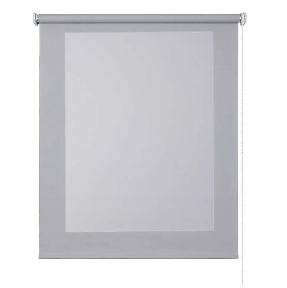 Store Enrouleur Screen Tamisant et Isolant Thermique Gris 80 x 180 cm