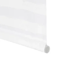 Store Enrouleur Tamisant Pasodoble Blanc et Marron 90 X 250cm , Viewtex