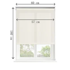 Store enrouleur tamisant sans perçage Halo 2 blanc cassé l.60 x H.180cm Goodhome