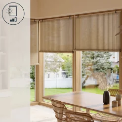 Store enrouleur tamisant sans perçage Awatea beige l.90 x H.180cm Goodhome