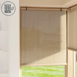Store enrouleur tamisant sans perçage Awatea beige l.90 x H.180cm Goodhome