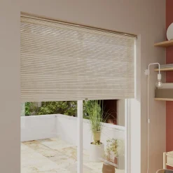 Store enrouleur tamisant sans perçage Masana beige l.160 x H.240cm Goodhome