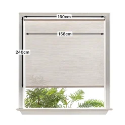 Store enrouleur tamisant sans perçage Masana beige l.160 x H.240cm Goodhome