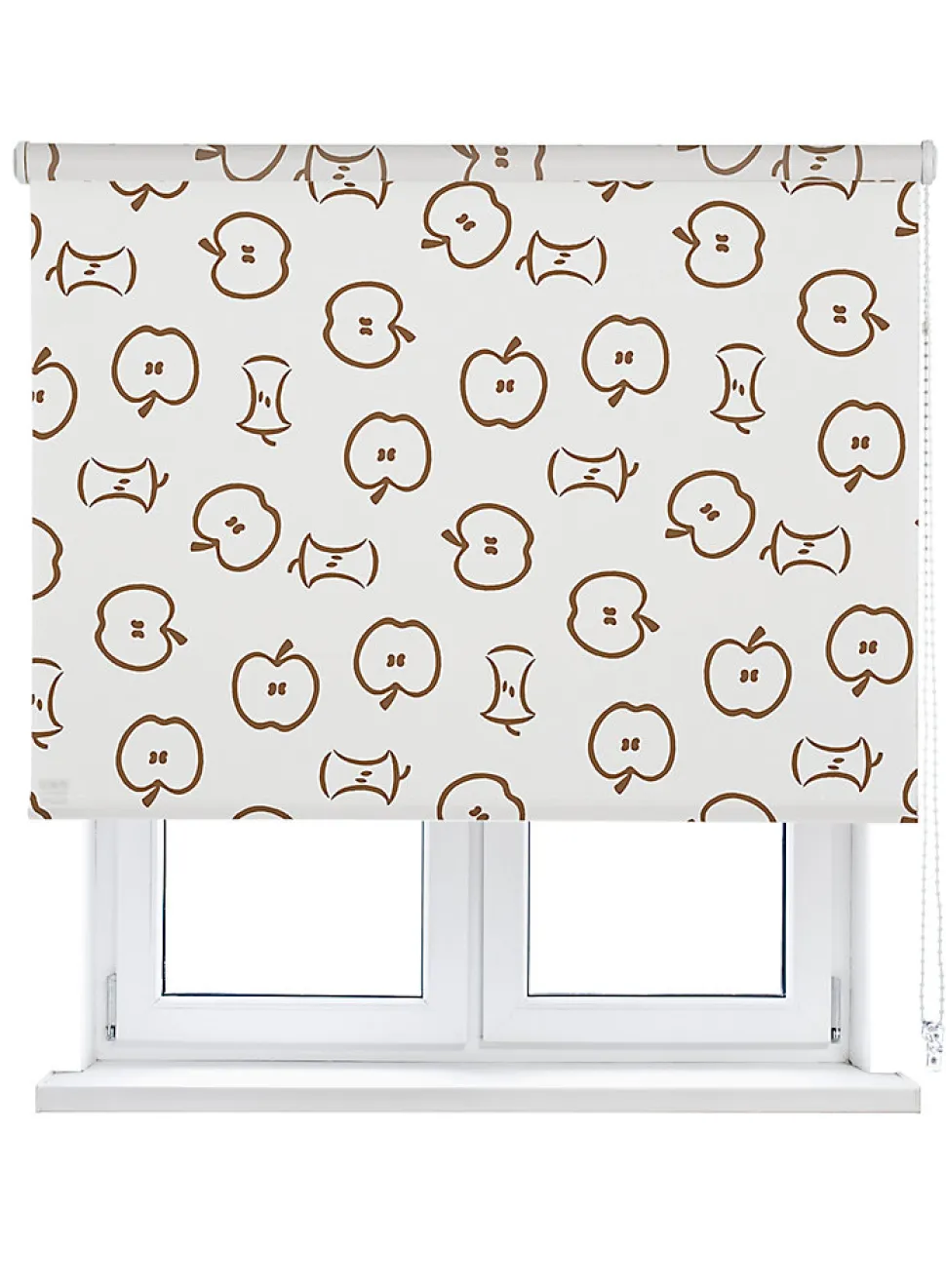 Store Enrouleur Tamisant Jazz Blanc et Marron 150 X 250cm, Viewtex