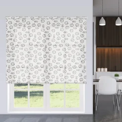 Store Enrouleur Tamisant Jazz Blanc et Marron 150 X 250cm, Viewtex