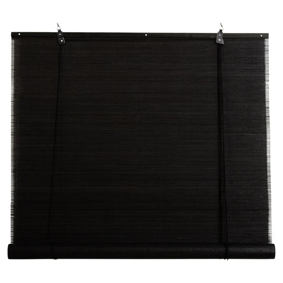 Store enrouleur tamisant sans perçage Akapa noir l.180 x H.180cm Goodhome