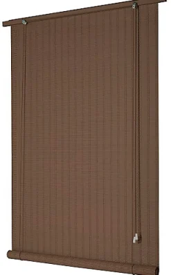 Store enrouleur tamisant marron moka H.180 x l.140cm Ballauff