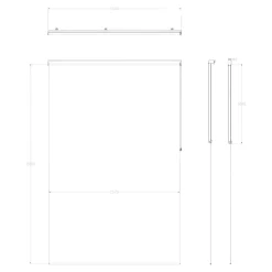 Store enrouleur tamisant sans perçage Halo 2 blanc cassé l.160 x H.240cm Goodhome