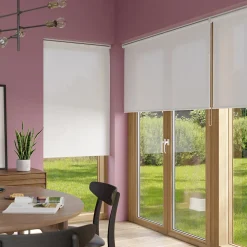 Store enrouleur tamisant sans perçage Halo 2 blanc cassé l.160 x H.240cm Goodhome