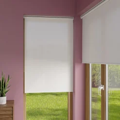Store enrouleur tamisant sans perçage Halo 2 blanc cassé l.75 x H.240cm Goodhome