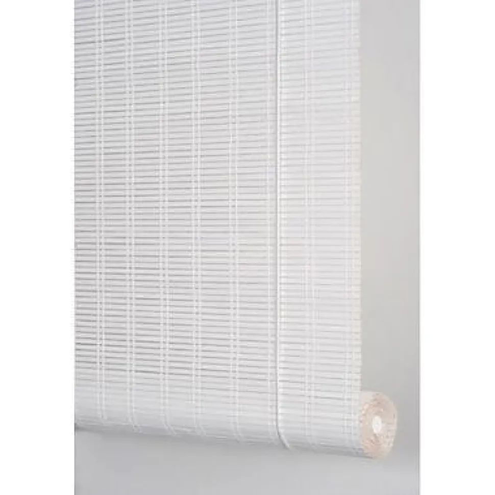 Store enrouleur tamisant bois tissé blanc H.200 x 100cm Ballauff