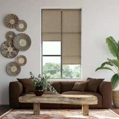 Store enrouleur tamisant sans perçage Eccles marron l.90 x H.180cm Goodhome