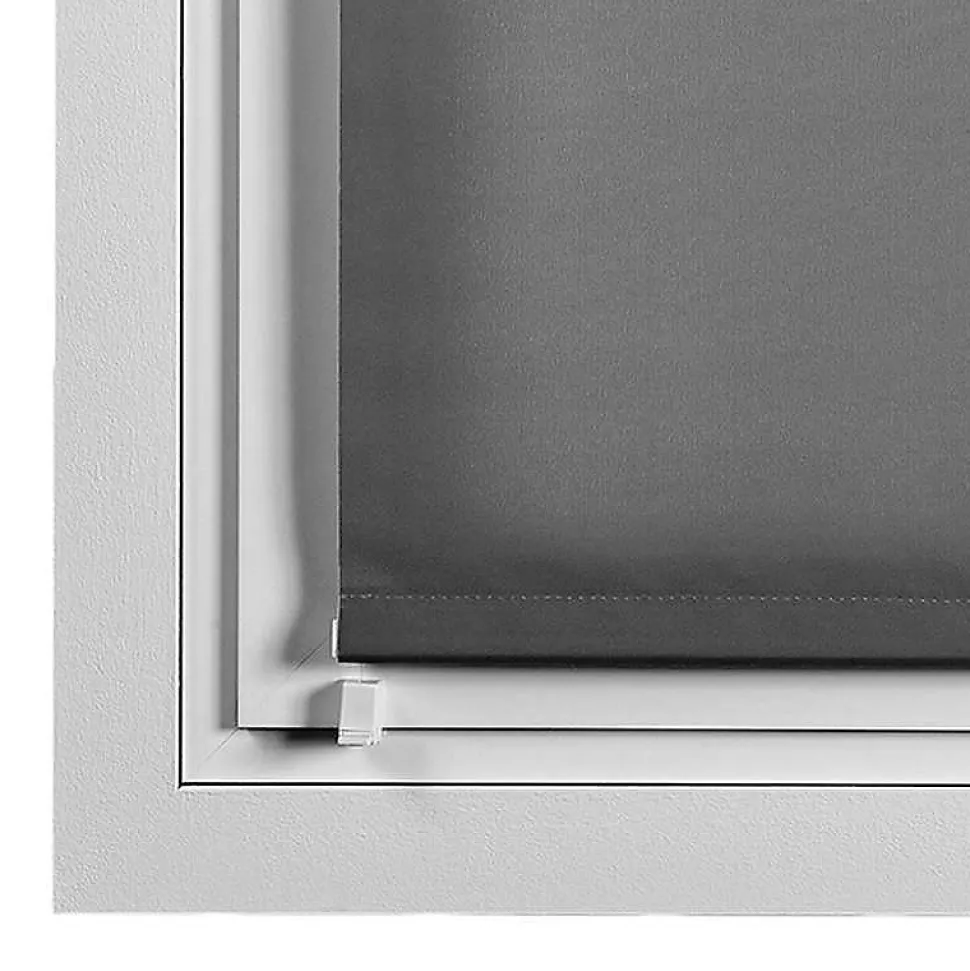 Store Enrouleur Tamisant sans perçage EasyFix Gris 75 x 180 cm