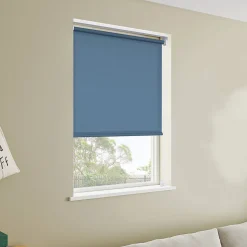 Store enrouleur tamisant sans perçage Halo 2 bleu l.90 x H.180cm Goodhome