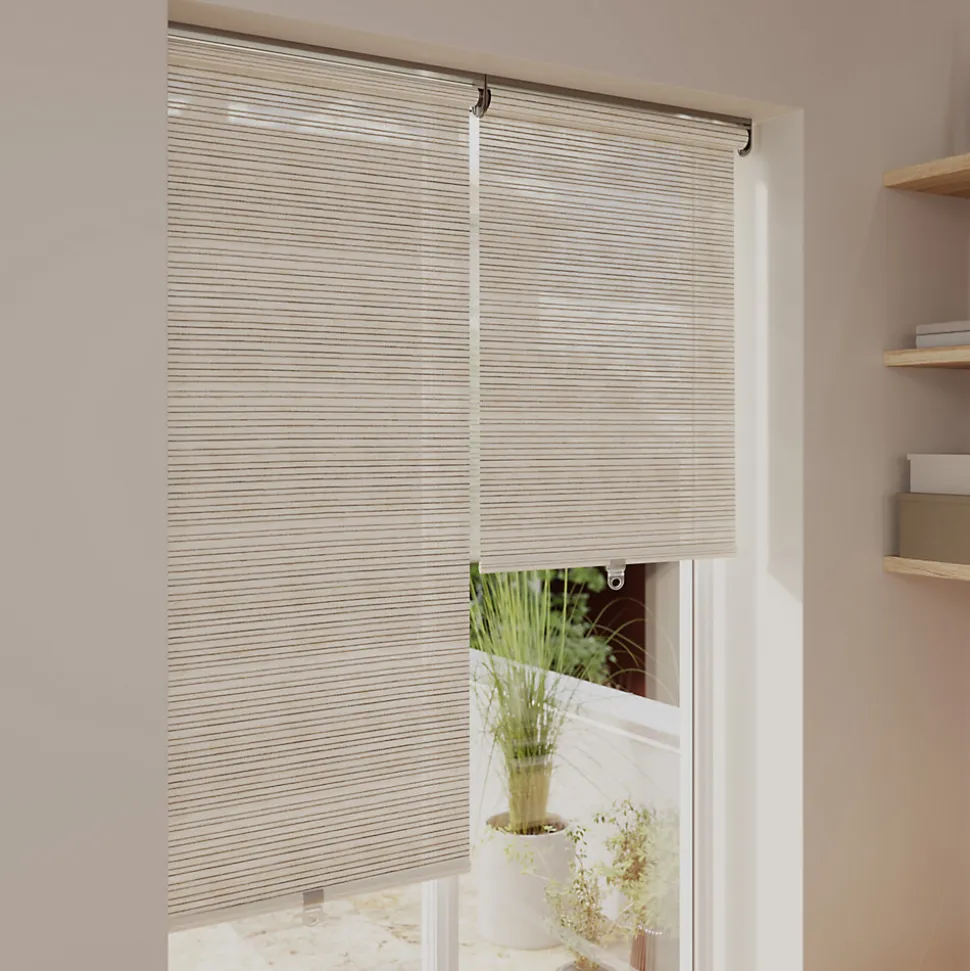Store enrouleur tamisant sans perçage Masana beige l.90 x H.240cm Goodhome