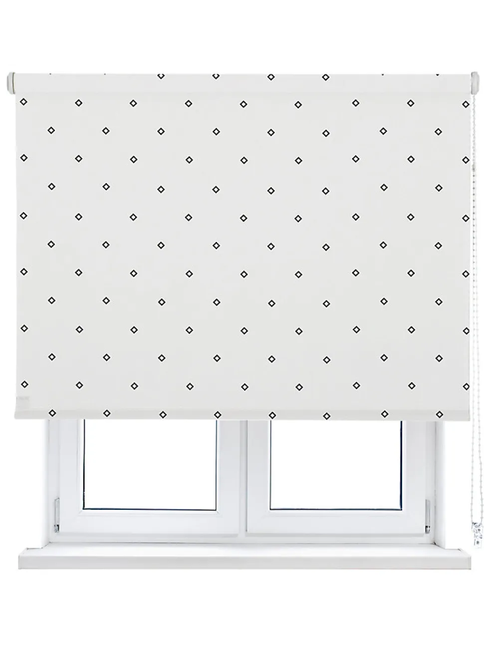 Store Enrouleur Tamisant Pasodoble Blanc et Marron 90 X 250cm , Viewtex