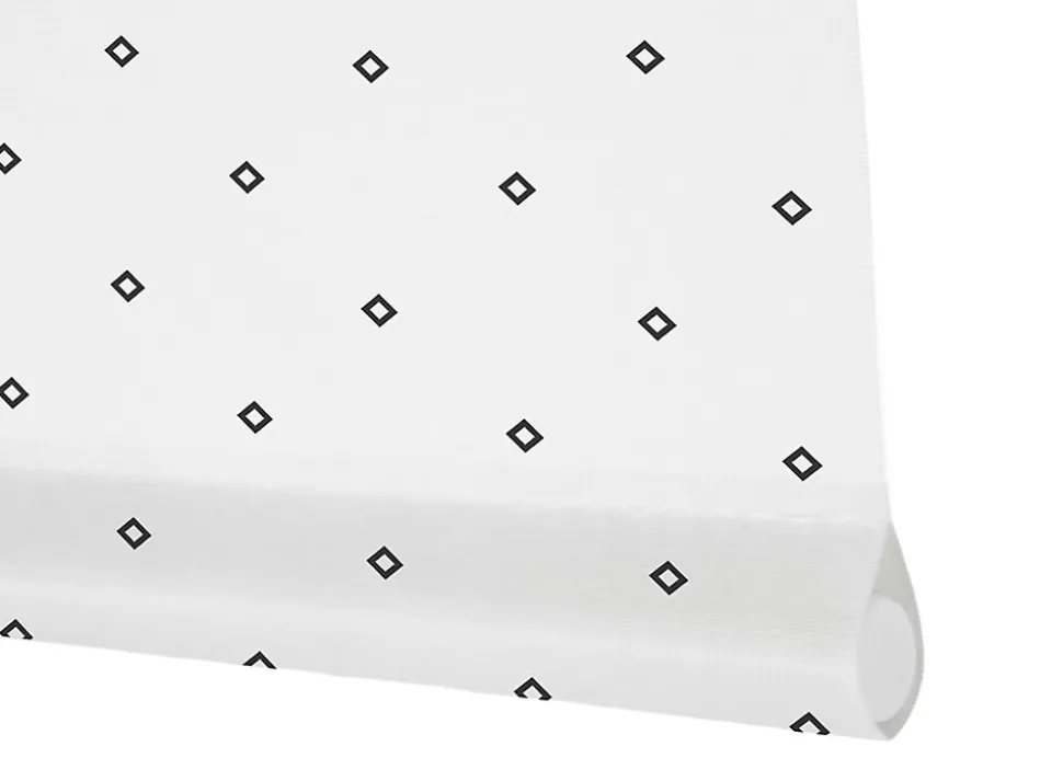 Store Enrouleur Tamisant Pasodoble Blanc et Marron 90 X 250cm , Viewtex