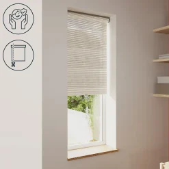 Store enrouleur tamisant sans perçage Masana beige l.60 x H.180cm Goodhome