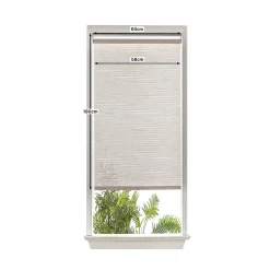 Store enrouleur tamisant sans perçage Masana beige l.60 x H.180cm Goodhome