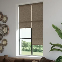 Store enrouleur tamisant sans perçage Eccles marron l.55 x H.180cm Goodhome
