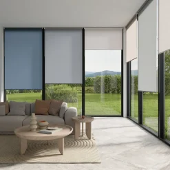 Store enrouleur tamisant sans perçage Halo 2 gris perle l.60 x H.180cm Goodhome