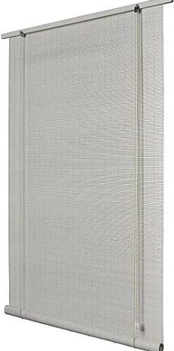 Store enrouleur tamisant bois gris clair H.200 x 100cm Ballauff