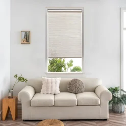 Store enrouleur tamisant sans perçage Masana beige l.60 x H.240cm Goodhome