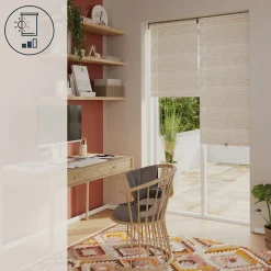 Store enrouleur tamisant sans perçage Masana beige l.60 x H.240cm Goodhome