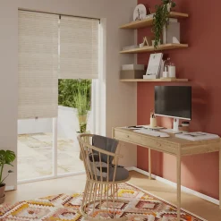 Store enrouleur tamisant sans perçage Masana beige l.60 x H.240cm Goodhome