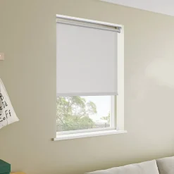 Store enrouleur tamisant sans perçage Halo 2 gris perle l.90 x H.180cm Goodhome