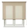 Store Enrouleur Tamisant Cotton Beige 120 X 250cm , Viewtex