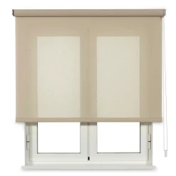 Store Enrouleur Tamisant Cotton Beige 120 X 250cm , Viewtex